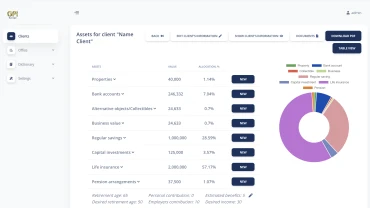 Homepage of the website, VIP announcements block
